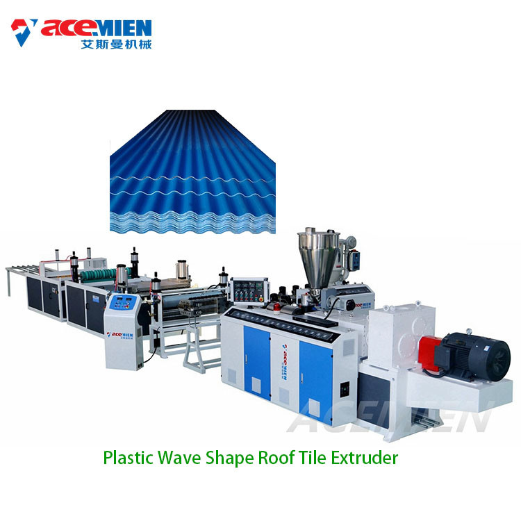 Corrugated UPVC PVC Trapezoidal Roof Tile Extruder