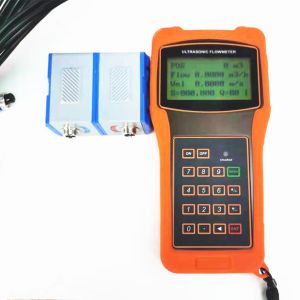 Handheld Ultrasonic Water Flow Meter RS485 Ultrasone Flowmeter Sensor 4-20mA