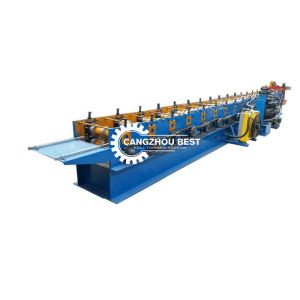 Color Coated Steel Water Down Spout Roll Forming Machine Rain Gutter Profile