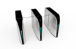 Cheap Retractable Retractable Barrier Gate , SUS304 RFID Access Control To Entry Reception Areas for sale