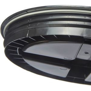 7 Gallon Black Food Grade Buckets + Gamma Seal Lids, BPA Free Container Storage,