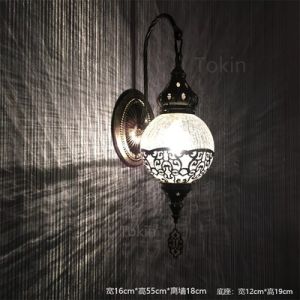 Beautiful Handmade Turkish Mosaic Lamp Single Ball Hanging Lights（WH-DC-21)