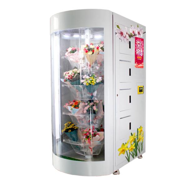 Quality Fresh Bouquet Vending Flowers Machine Touch Screen Cooling Locker wholesale