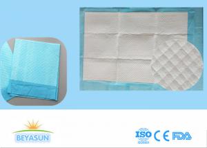 China Disposable Incontinence Bed Sheets Protectors , Sanitary Bed Pads Blue Color on sale