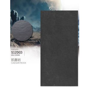 Non-Slip Dark Gray Porcelain Floor Tile 600x1200mm AAA Grade