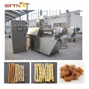 SS Single Screw Food Extruder , Automatic Pet Food Processing Machinery