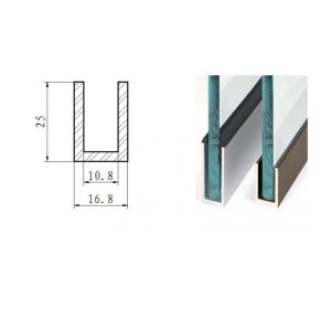 China High Quality Extruded Aluminium Channels Squared Aluminum U Channel Shape on sale