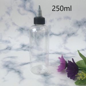 China Customizable Plastic Screw Top Bottles In Various Sizes With Customized Label Panel on sale