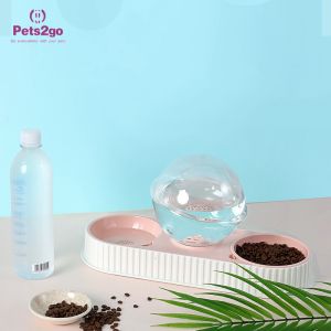 BPA Free Easy Lifting rubber feet Automatic Feeder Bowls