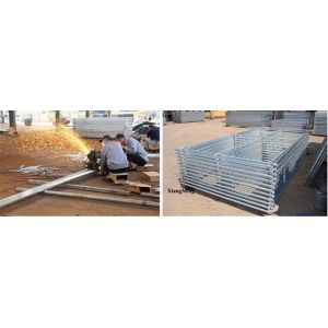 chain link temporary construction fence panels 6FT X 10F Mesh 2 3/8 " x 2 3/8" (