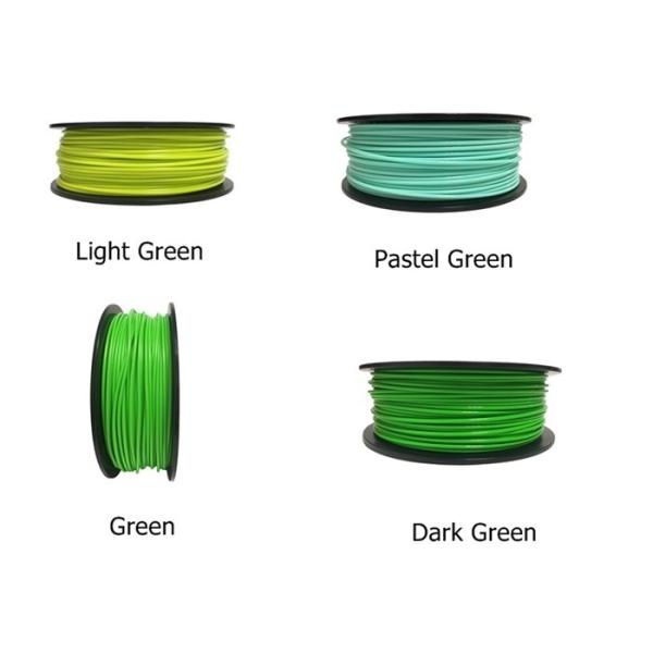High Temperature PLA 3D Printer Filament For 3D Printing , 7 Types Of Green