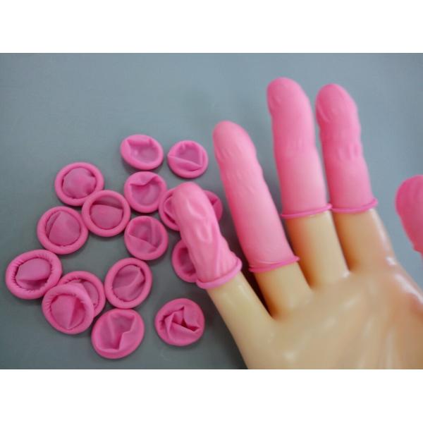 Quality Pink ESD Finger Cots Anti Static Cleanroom Finger Cots wholesale