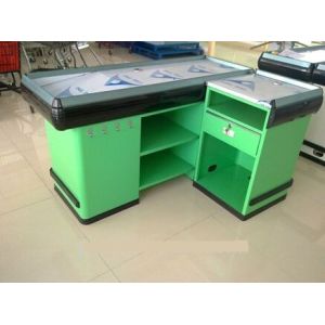 Cheap Durable Retail 5 Feet / 60 Inch Supermarket Checkout Counter Rust Preventing With Hooks for sale