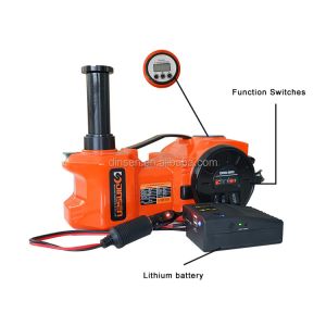 Hydraulic Electric Jack Kit For Car 65L/min Double Cylinder With Jump Starter