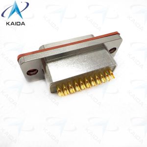 J29M Series Hermetic Receptacle With 21 Contact Metal Shell And Nickel Finish