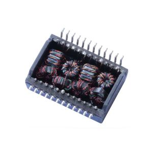Cheap HST-24091SXCR 8mA 100Base-T Magnetics Transformer With POE for sale