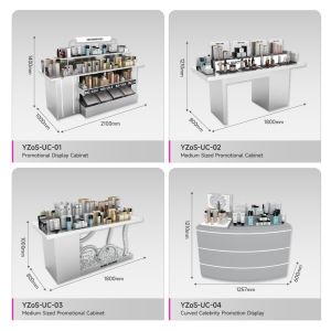 Grey Washbasin Experience Desk With Handwashing Stand For Skincare Store Display