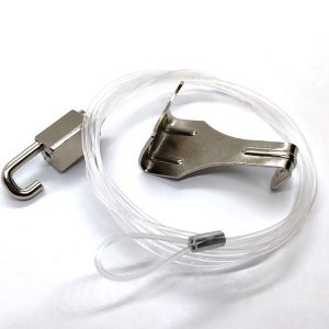 Transparent Nylon Cable Ceiling Picture Hanging Systems Adjustments Hook Gripper