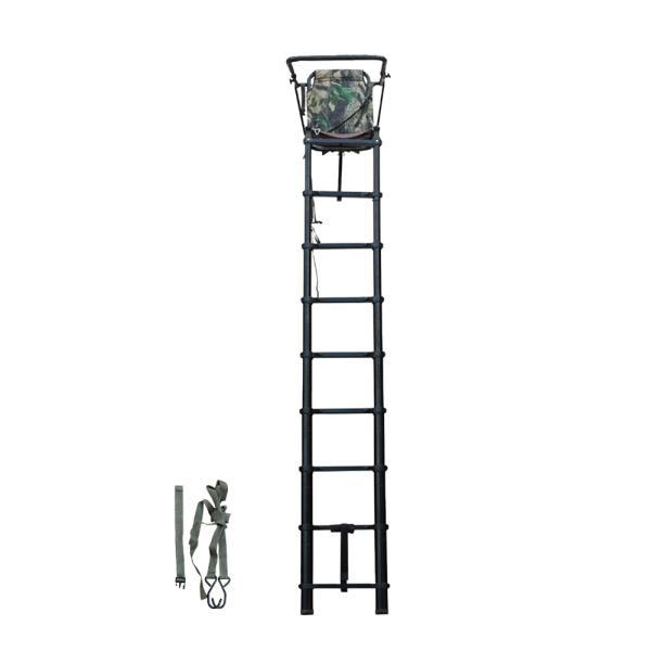 High Quality 8 Steps Aluminum Telescopic Ladder Hunting Tree Stand