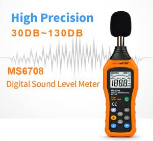 China A and C Characteristics Polarized Capacitive Microphone Digital Sound Level Meter Measurement Range 30-130dB on sale