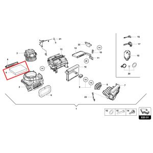 For Lamborghini LP580 Filter Insert With Odour And Harmful Substance Filtering ,