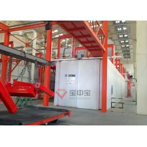 Painting Spray Booth For XCMG Heavy Machinery Paint Line With Conveyor Chain