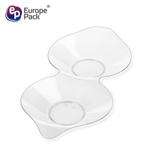 Clear partition plastic disposable breakable plates for sale