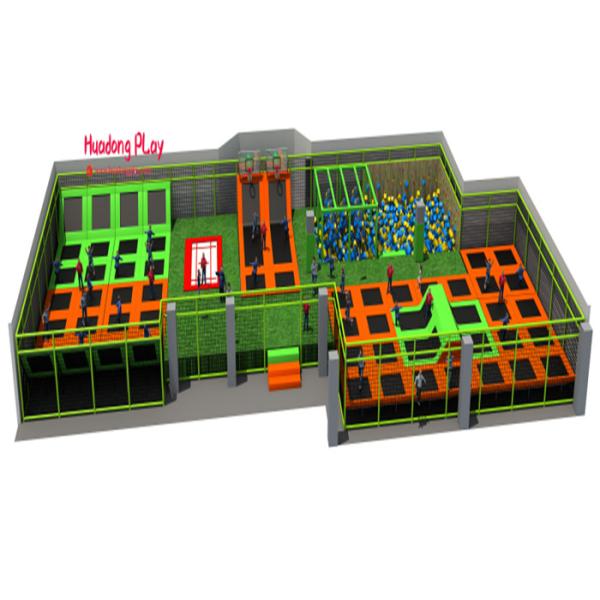 Quality Large Size Trampoline Park Equipment , Professional Trampoline Equipment PVC Material wholesale