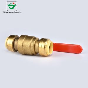 Forged Push Fit 1/2"X1/2'' Copper Pipe Ball Valve