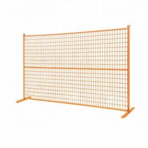 Orange Red Wire Movable Fence Temporary Fence Panels 24kg 2400mm*2100mm