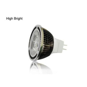3W AC / DC 12V 2600 - 3700K Warm White High Power SMD MR16 Led Bulbs For Spot