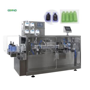 4 Filling Heads Plastic Ampoule Filling & Sealing Machine With Touch Screen 0.8