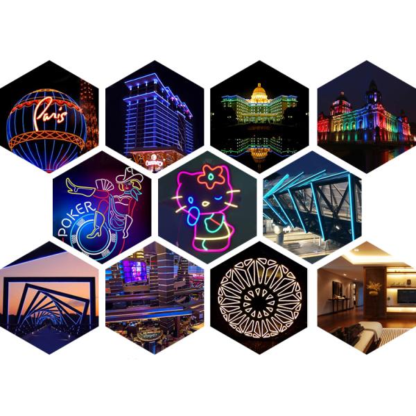 Silicone LED Neon Rope Light -12 Volt Dot-Free Light LED Silicone Neon Flex12V DC Silicone Ip67