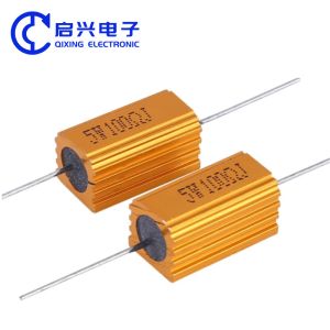 Wirewound Resistor 50w 10 Ohm 10rj RX24 Gold Aluminum Shell High Power Resistor