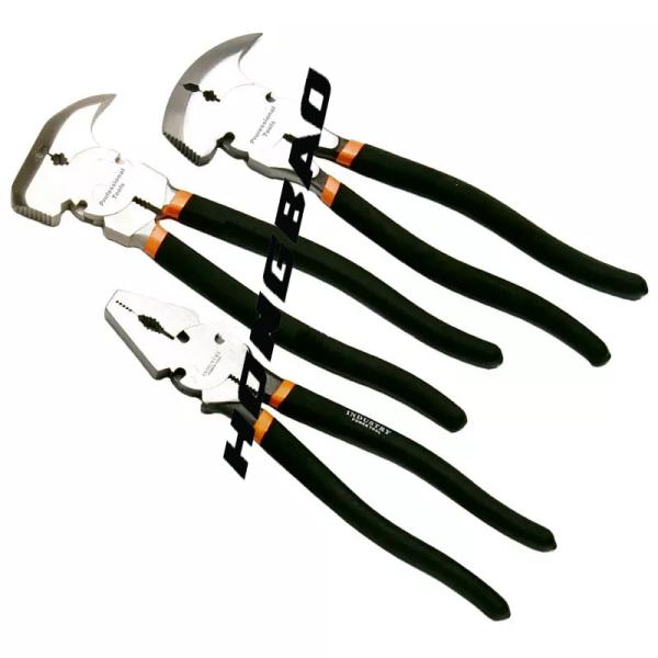 Drop Forged 10 12 "Multi Functional Fence Pliers Big Head Profession Linesman Heavy Duty Combination Fencing Pliers