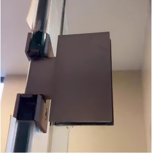 Copper Custom Frameless Shower Flipper Panel Hinges Two Way Glass To Glass