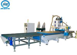 Cheap Loading Unloading CNC Machine Panel Furniture Production Line With Boring Head / Drilling for sale