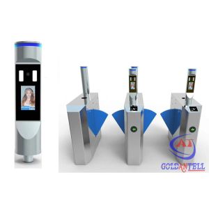Thermal Scanner Face Recognition Flap Barrier Turnstile