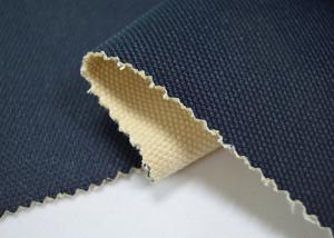 China 24 OZ Blue Color Coated Cotton Canvas / 100 Cotton Canvas For Bags on sale