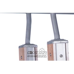 china outdoor park gym equipment WPC materials based double bar with TUV