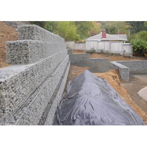 Architectural Retaining Wall Gabion Baskets , d Steel Gabion Rock Cages