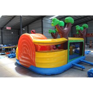 Cheap Kids' Jumping Castle Inflatable Bouncer with Slide and Custom Logo Printing for sale