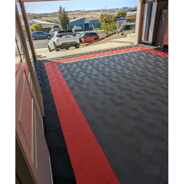 Quality 40x40 Polypropylene Garage Floor Tiles 18mm Heavy Duty Interlocking Floor Tiles wholesale