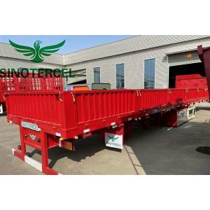 Tri Axles 60000kg Sidewall Semi Trailer For Container Transportation