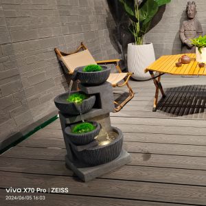 Modern Resin Fountain Electric Water Feature Indoor Decoration Kit