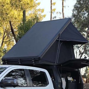 3-4 Person Easy Install Rooftop Clamshell Tent Hard Cover Rooftop Tent