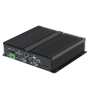 Industrial 12V Mini Computer , Embedded Mini PC Dual Core Intel Broadwell 5th I3