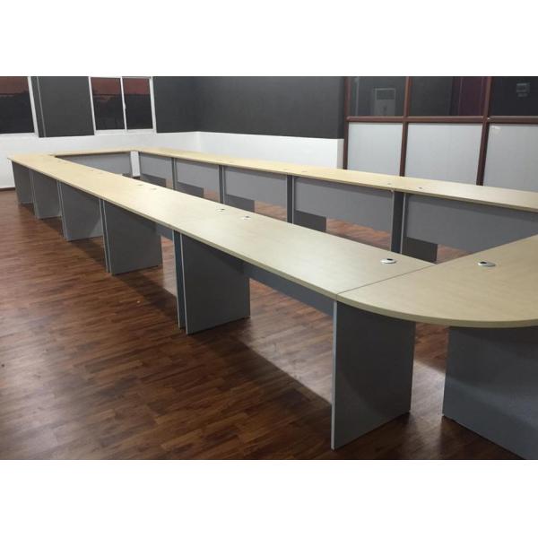 Quality Melamine Laminated U Shaped Conference Table Durable With Plain PVC Edge wholesale