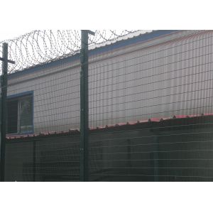 Securifor 358 wholesale barbed wire on top for Ultra 358 mesh security fencing
