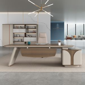 50mm Table Top L Shape Office Desk Customized Size Furniture for Modern Office